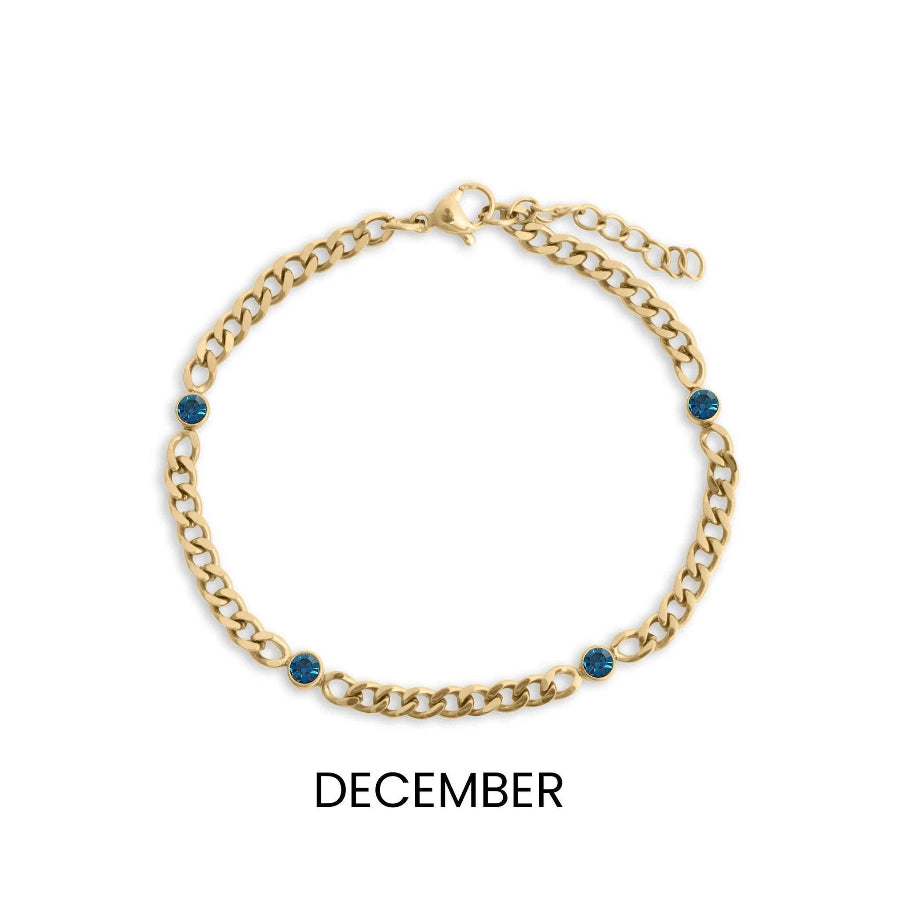 Birthstone Station Bracelet