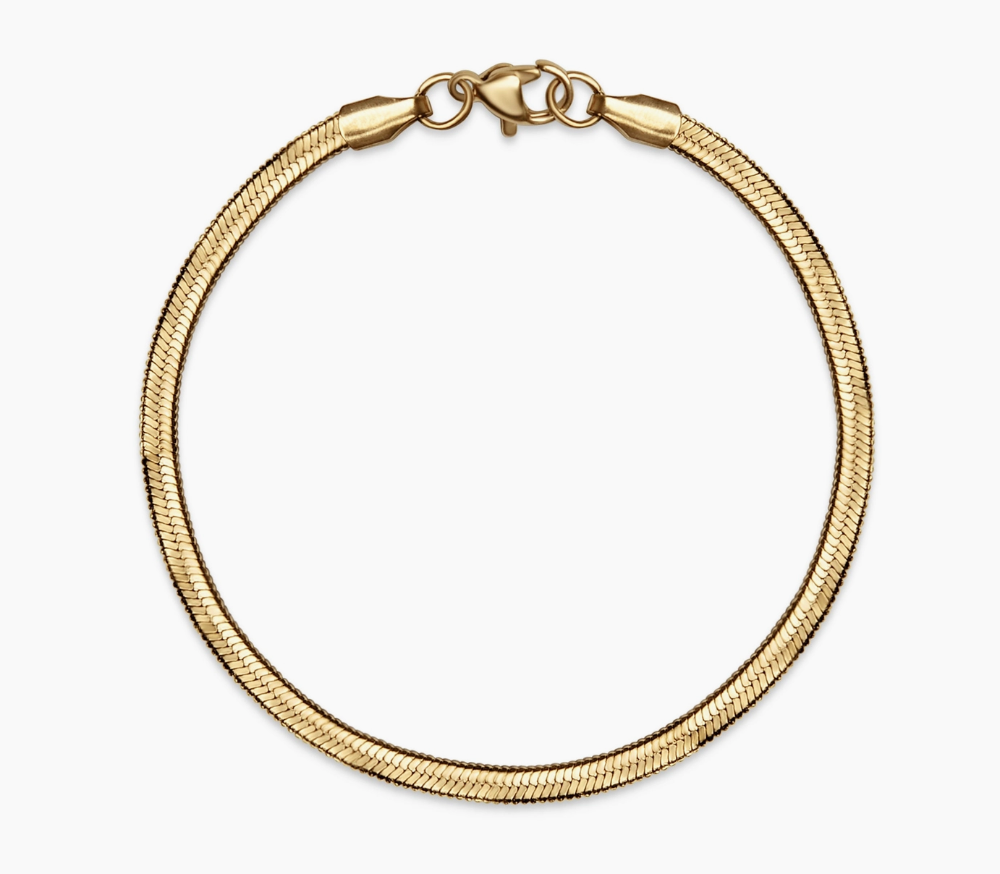 Herringbone Chain Bracelet - 3mm