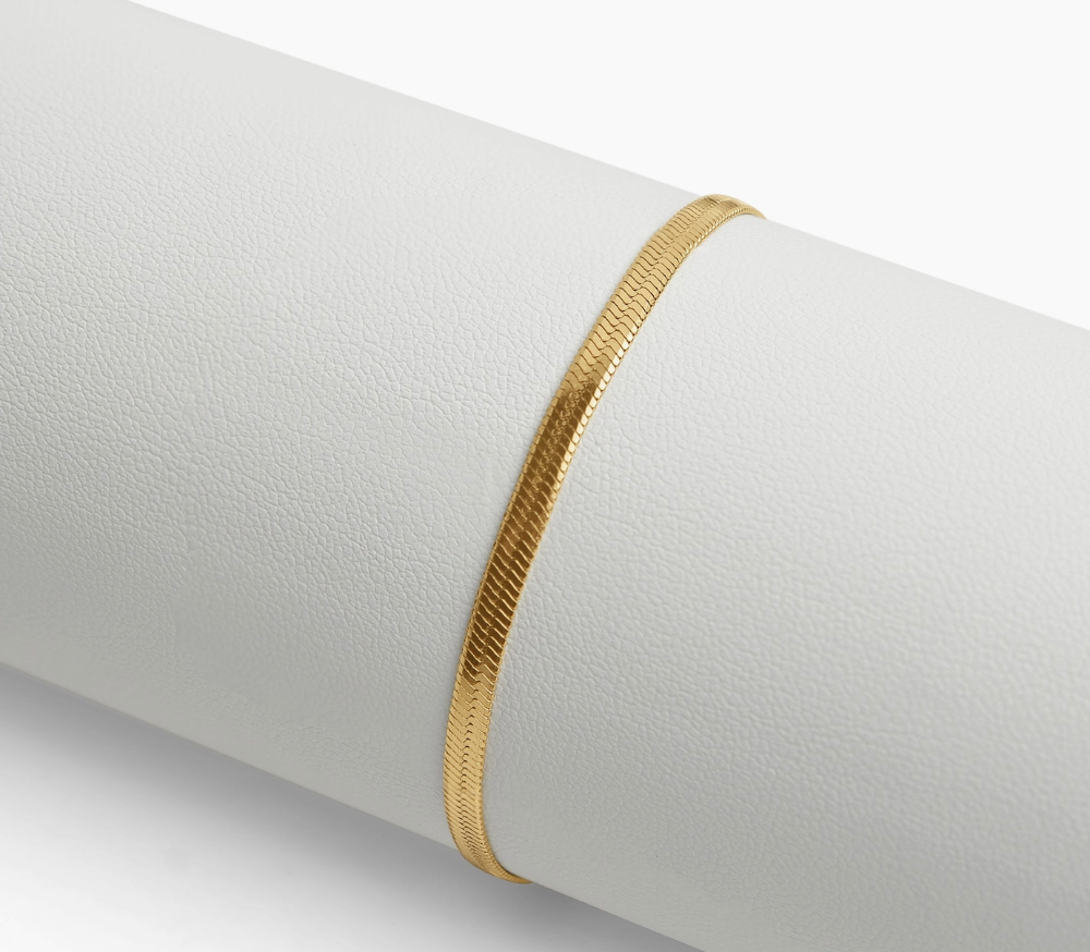 Herringbone Chain Bracelet - 3mm