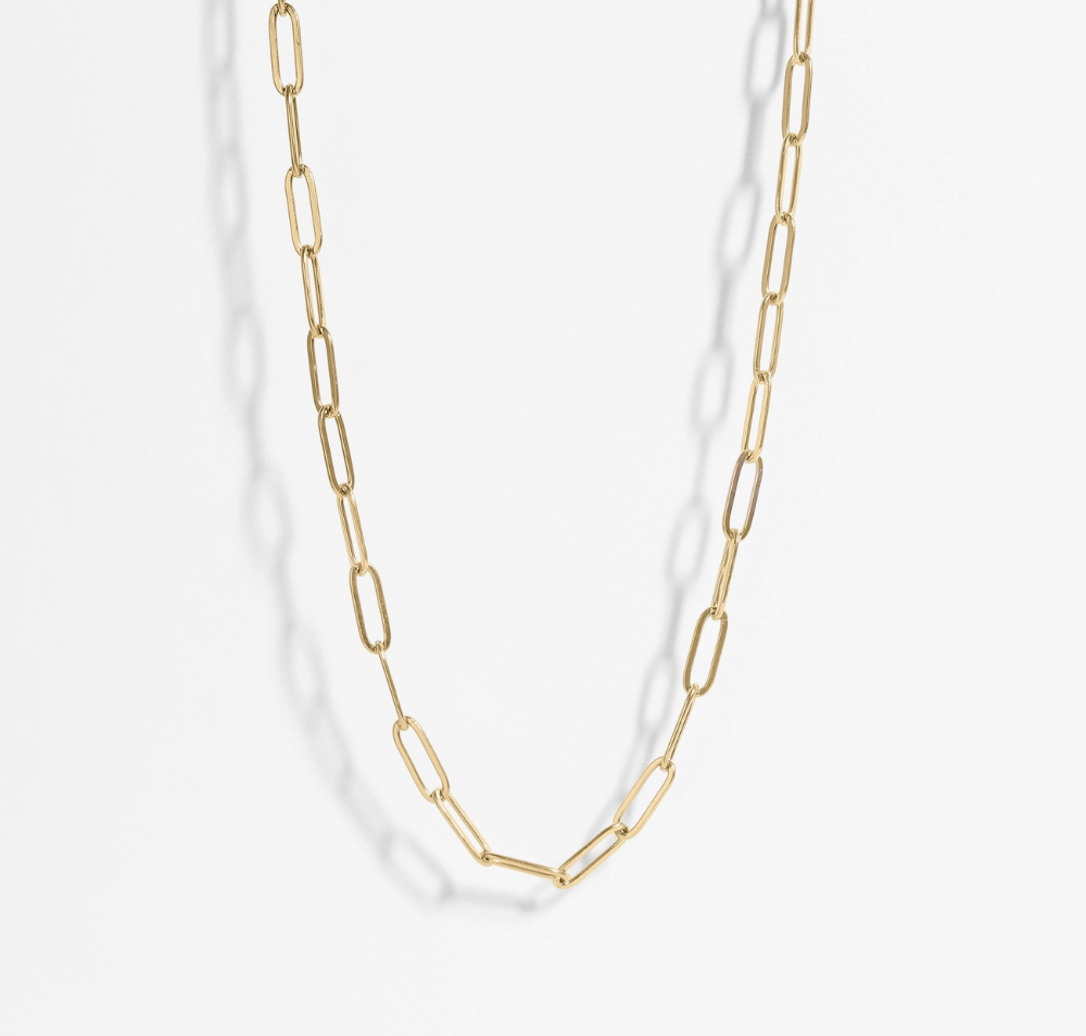 Paperclip Chain Necklace -4mm