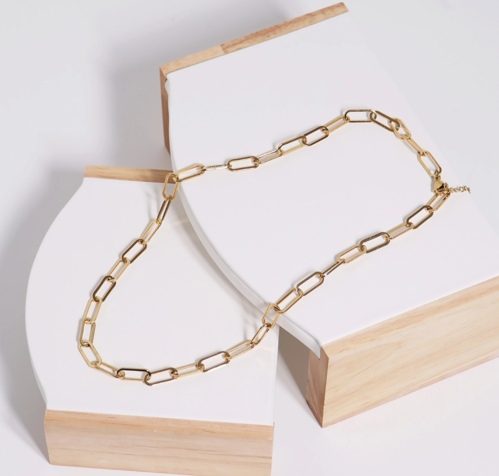 Paperclip Chain Necklace -4mm
