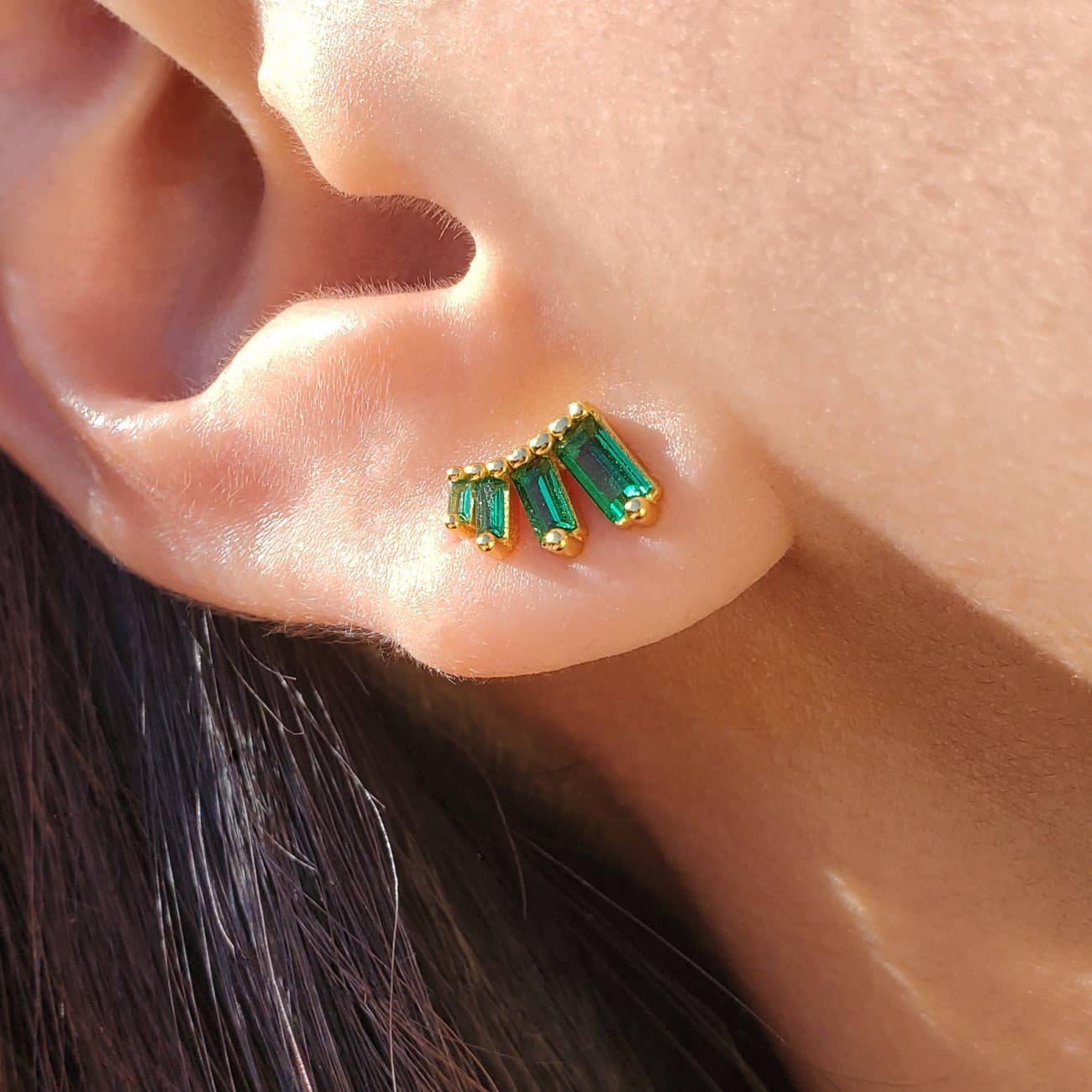 Baguette Minimalist Earrings