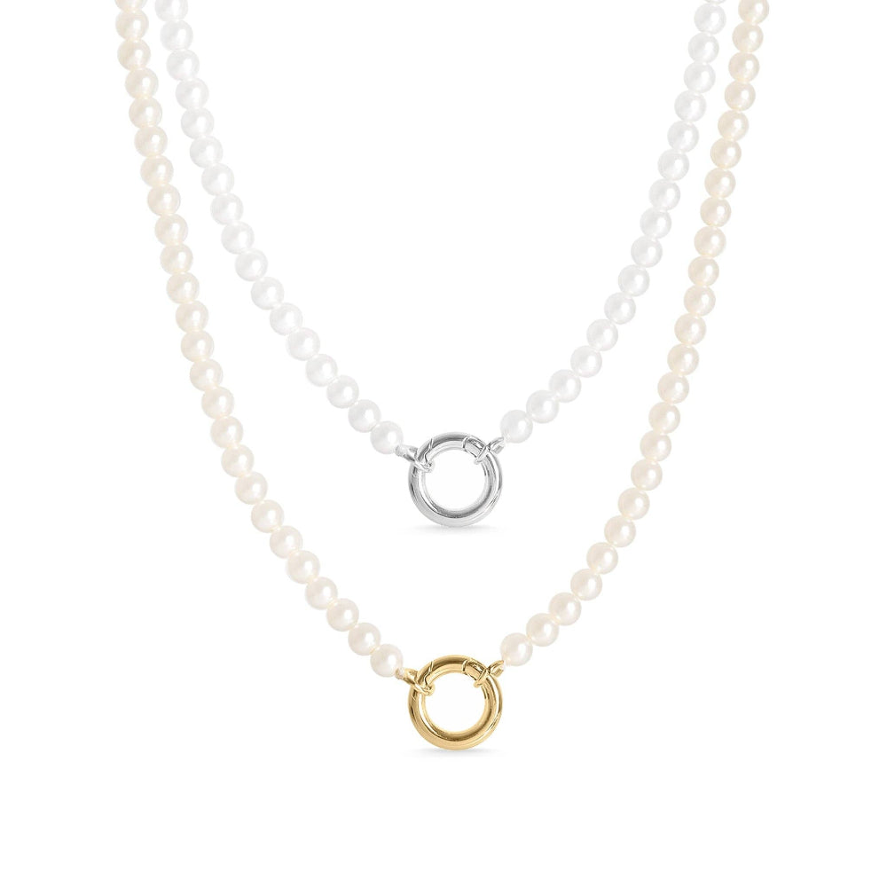Pearl Charm Keeper Necklace