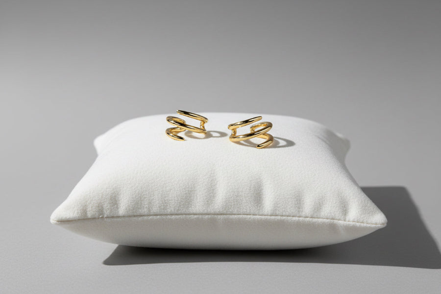 Sleek Spiral Ear Cuffs