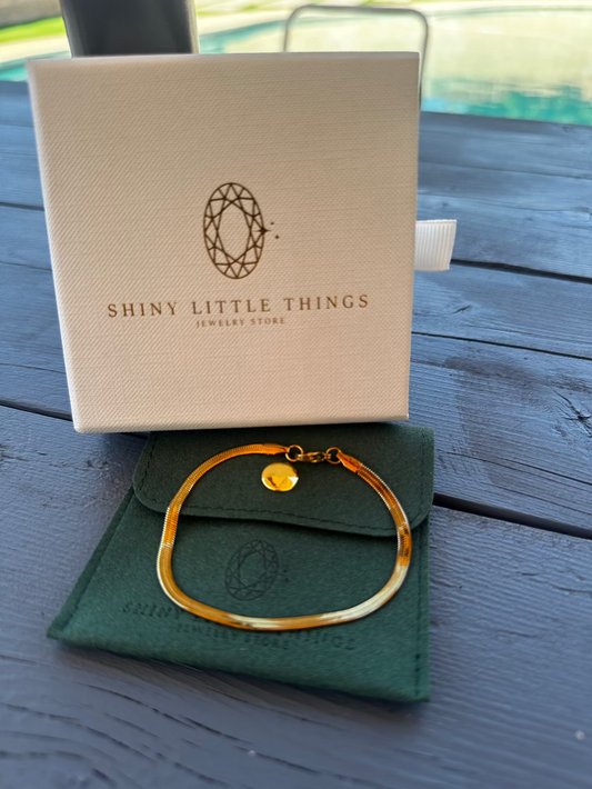 Herringbone Chain Bracelet - 3mm