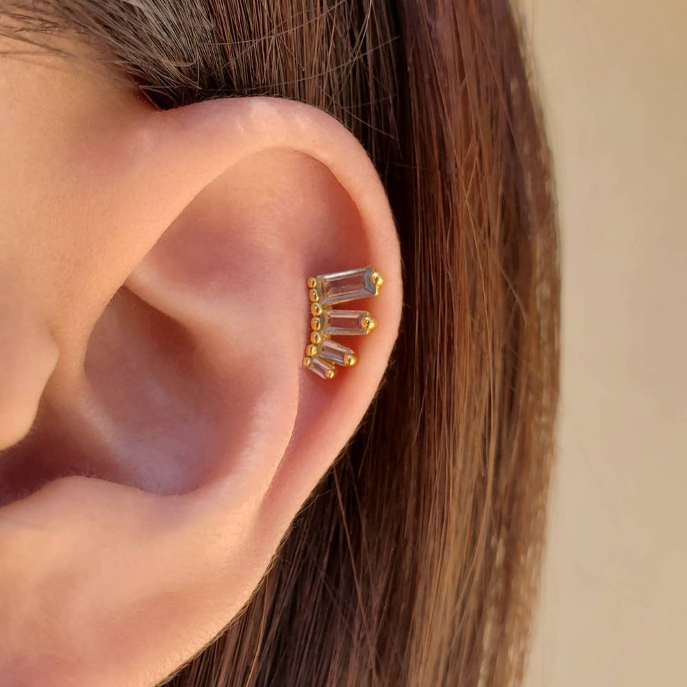 Baguette Minimalist Earrings