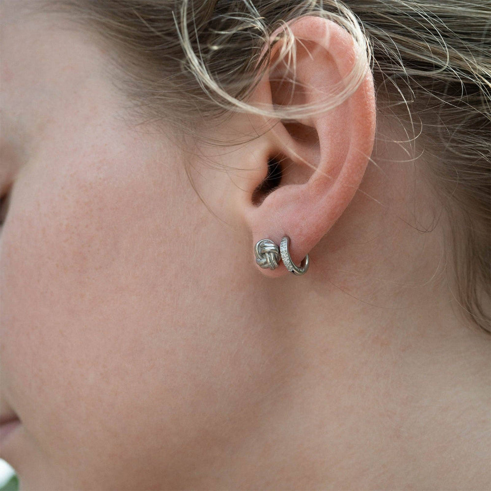 Mini CZ Huggie Hoops
