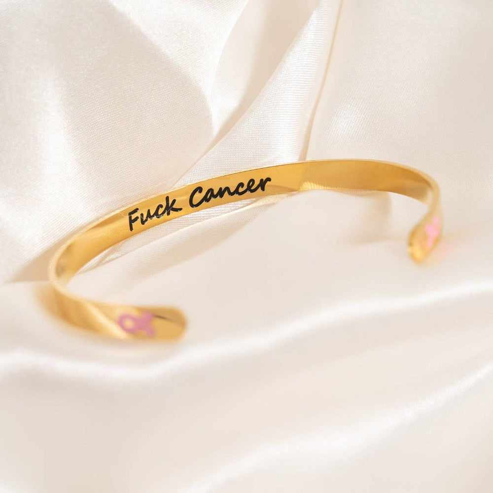 F*ck Cancer Cuff Bracelet