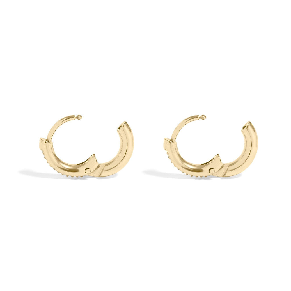 Mini CZ Huggie Hoops
