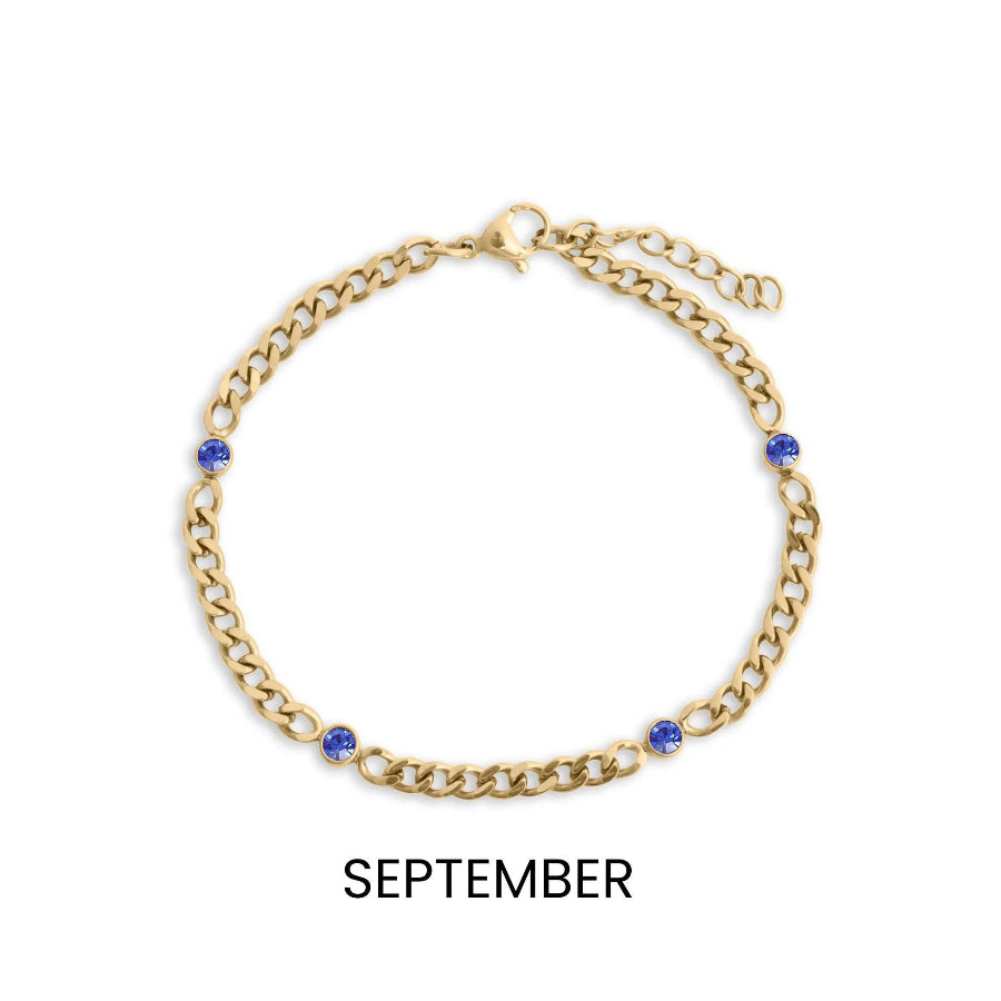 Birthstone Station Bracelet