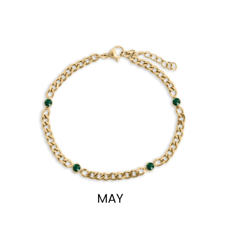 Birthstone Station Bracelet