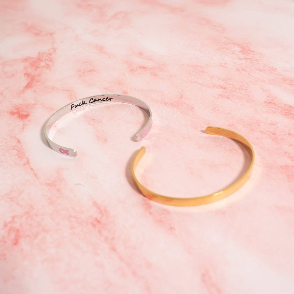 F*ck Cancer Cuff Bracelet