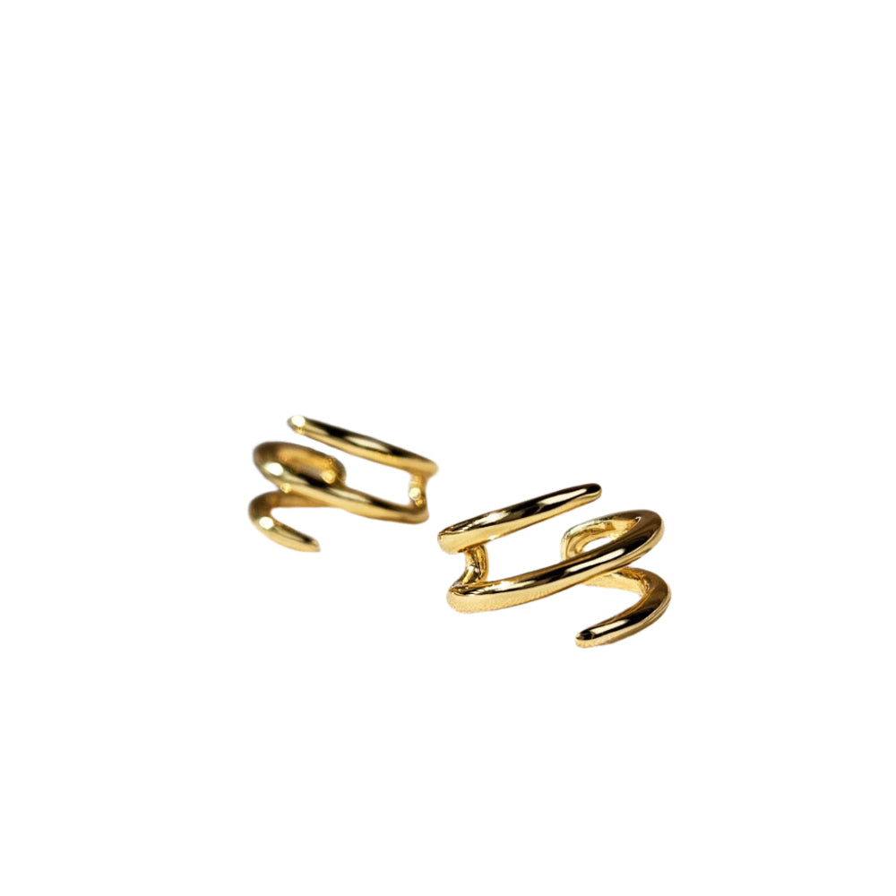 Sleek Spiral Ear Cuffs