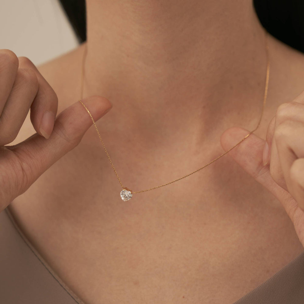 Diamond Heart Pendant Necklace