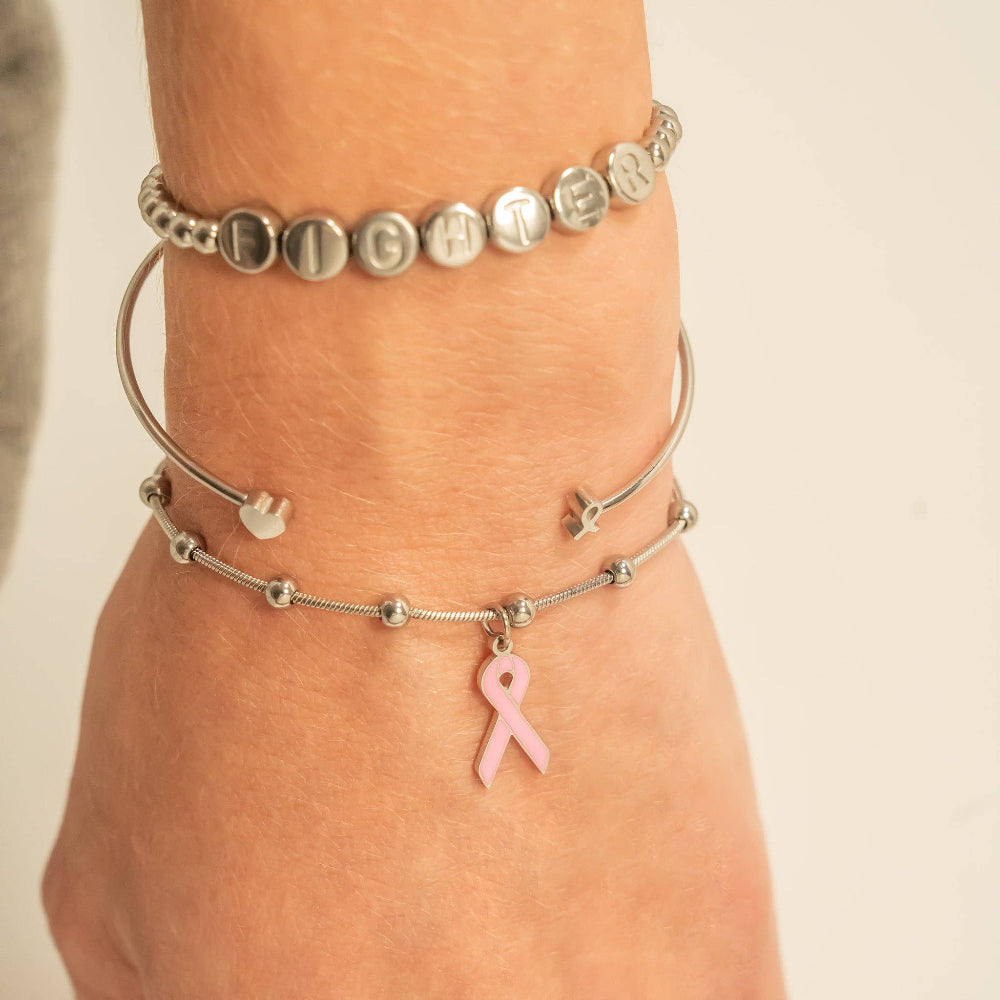 Heart & Hope Bangle Cuff Bracelet