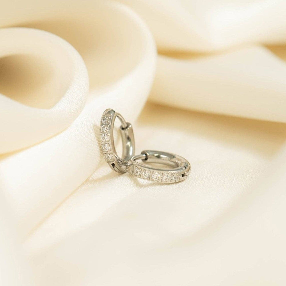 Mini CZ Huggie Hoops