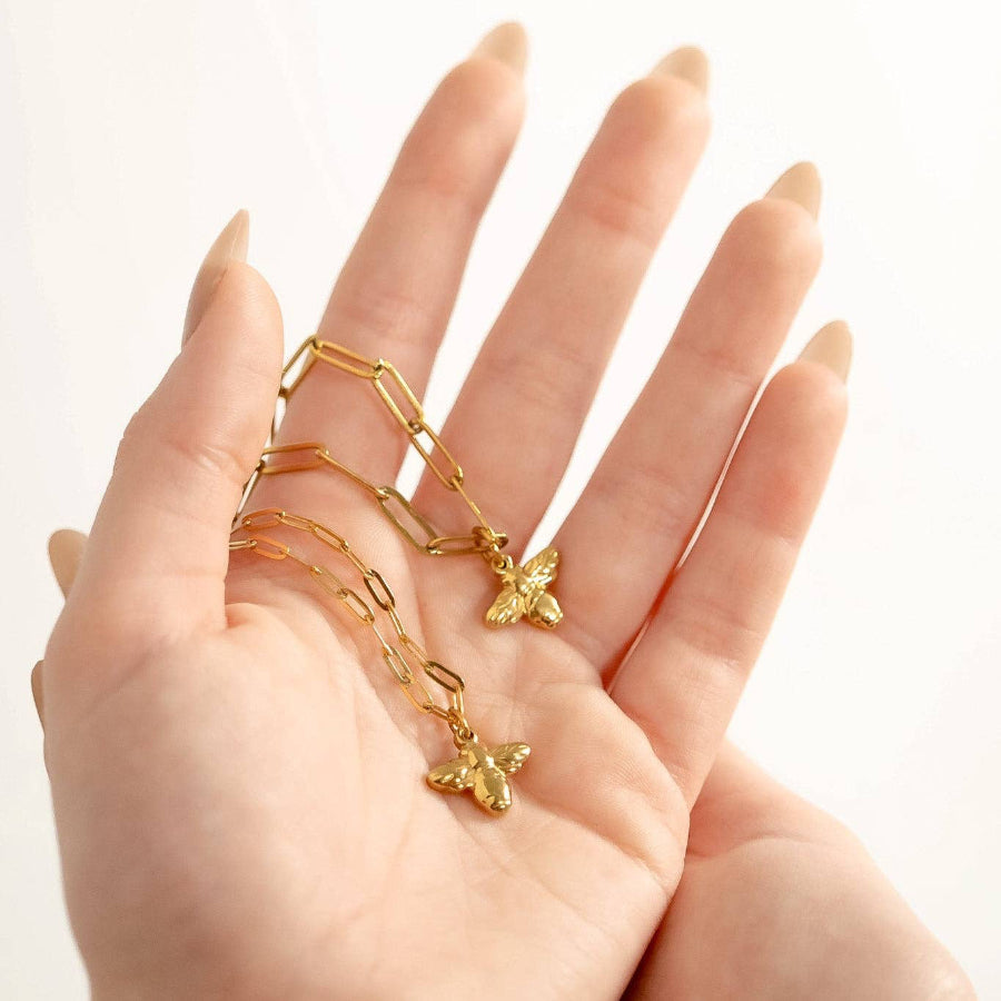 Mommy & Me Bee Necklace Set