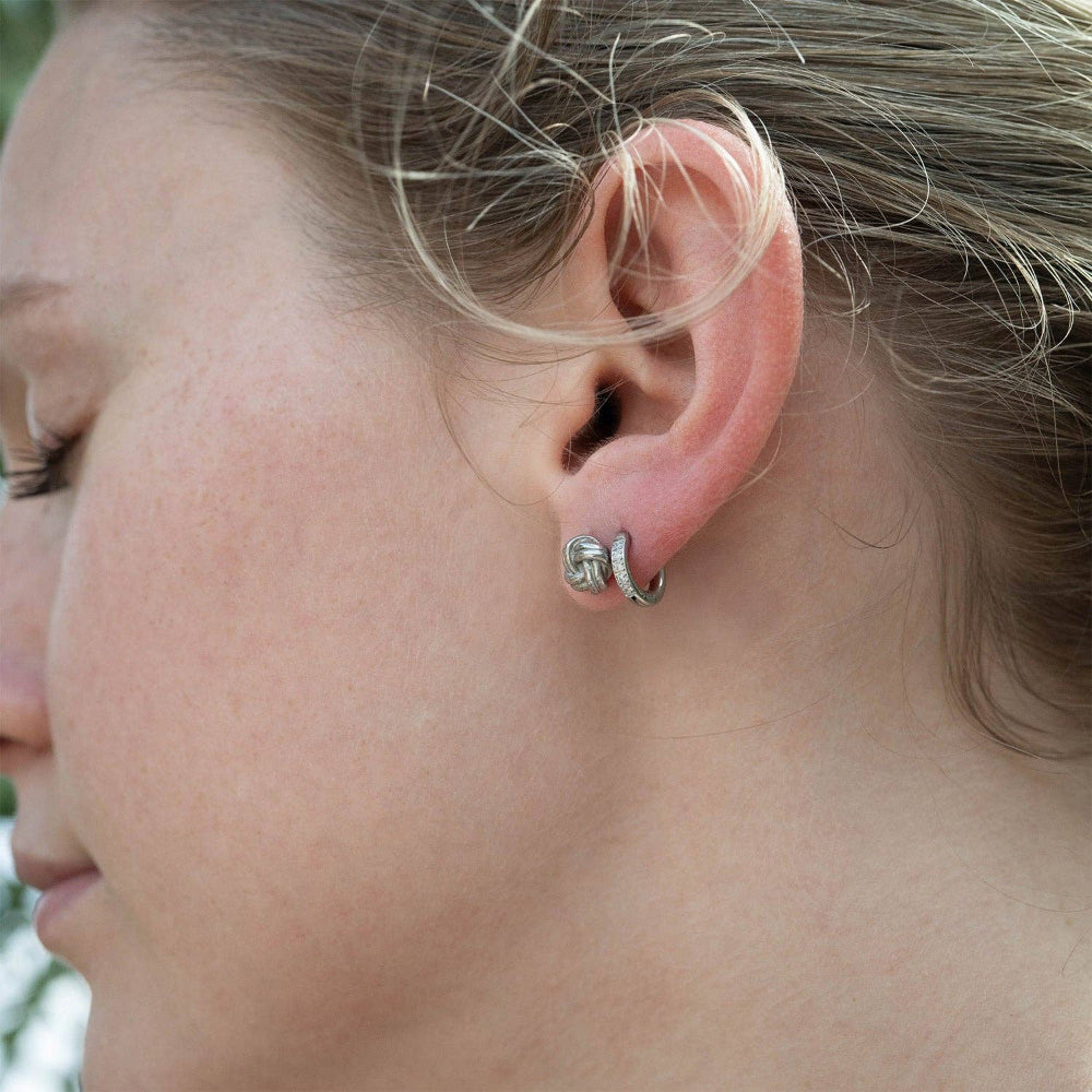 Mini CZ Huggie Hoops