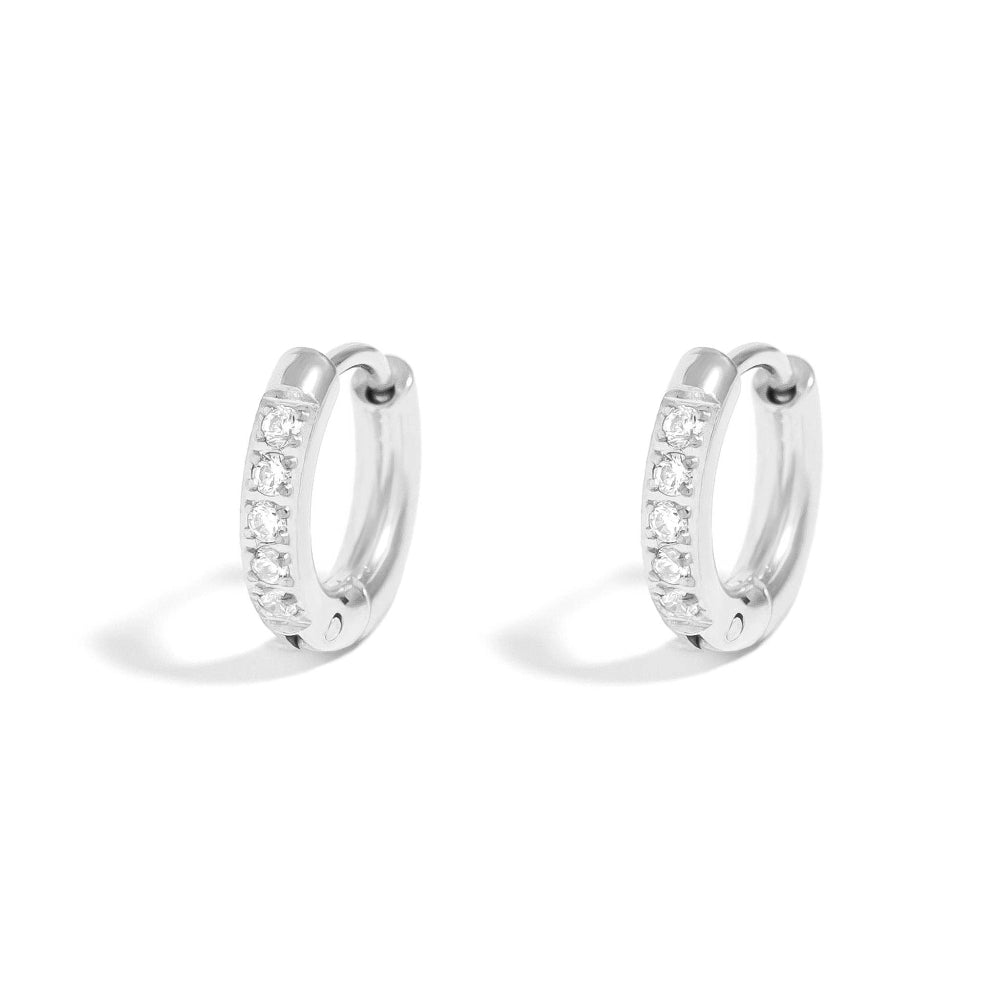 Mini CZ Huggie Hoops