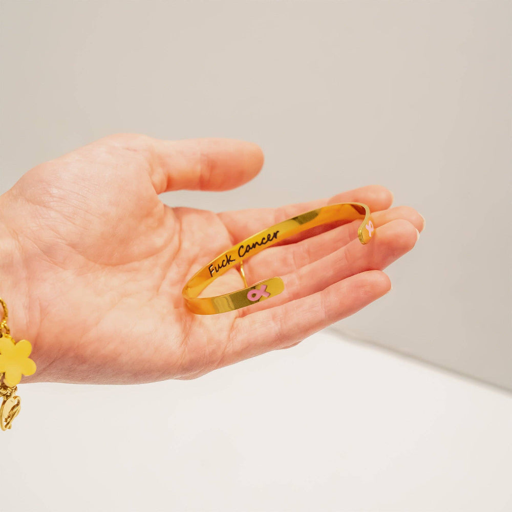 F*ck Cancer Cuff Bracelet