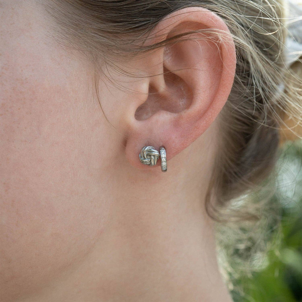 Mini CZ Huggie Hoops