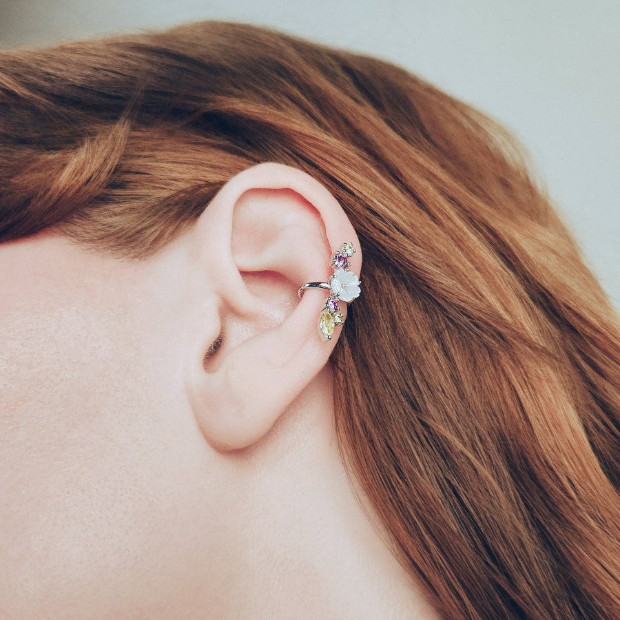 Luxe Petal Climber Earrings