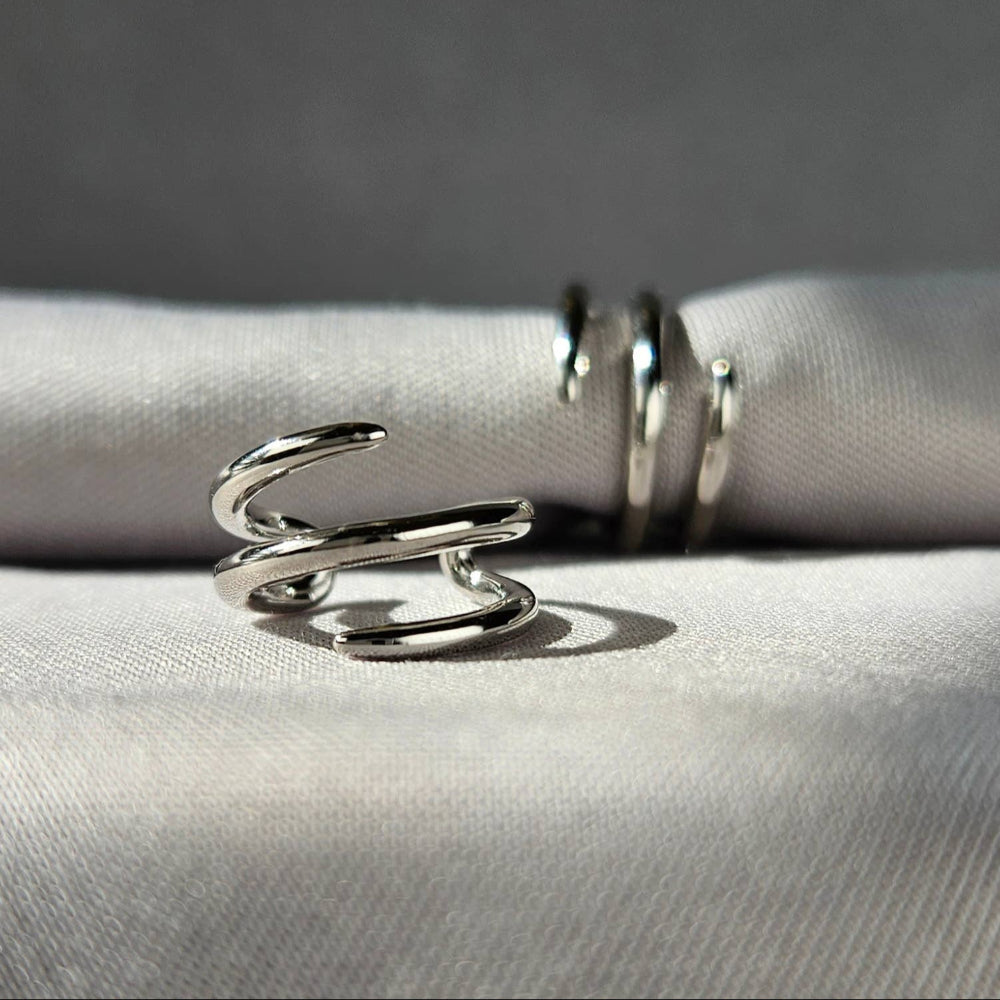 Sleek Spiral Ear Cuffs