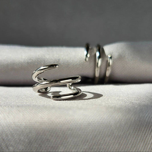 Sleek Spiral Ear Cuffs
