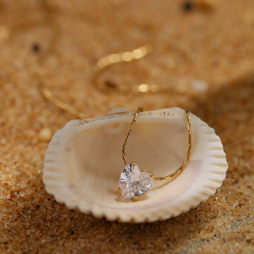 Diamond Heart Pendant Necklace