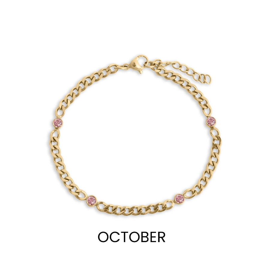 Birthstone Station Bracelet
