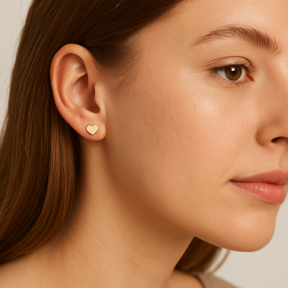 Heart Stud Earrings