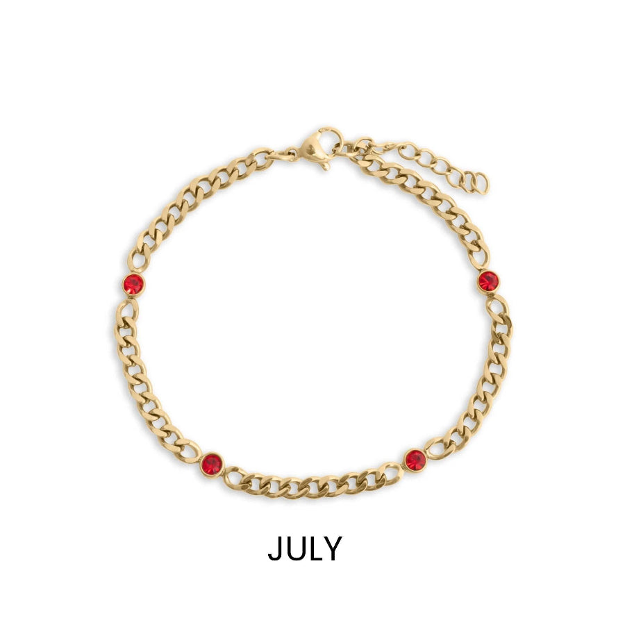 Birthstone Station Bracelet